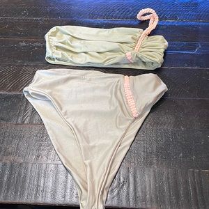 NWOT - Two piece high rise swim set